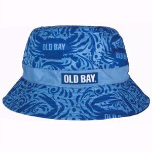 Old Bay Blue Crab Tonal Reversible Bucket Sun Hat - NEW Fast Ship